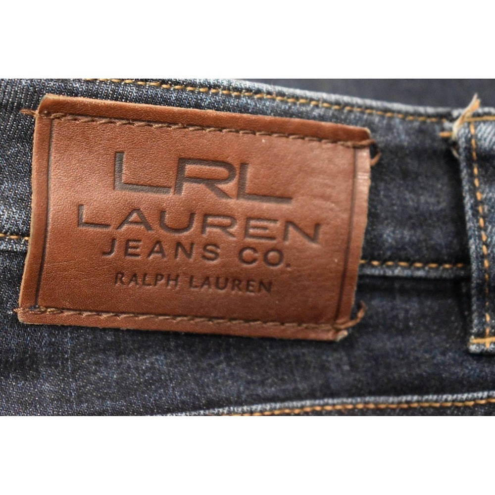 LRL‎ Lauren Ralph Lauren Jeans Co Women 14W Blue Denim Classic Straight 5-Pocket - Picture 11 of 16